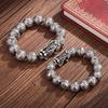 Solid Bracelet to Attract Money, Lion, Pixiu, Bagua Beads, Boys and Girls Couple Jewelry