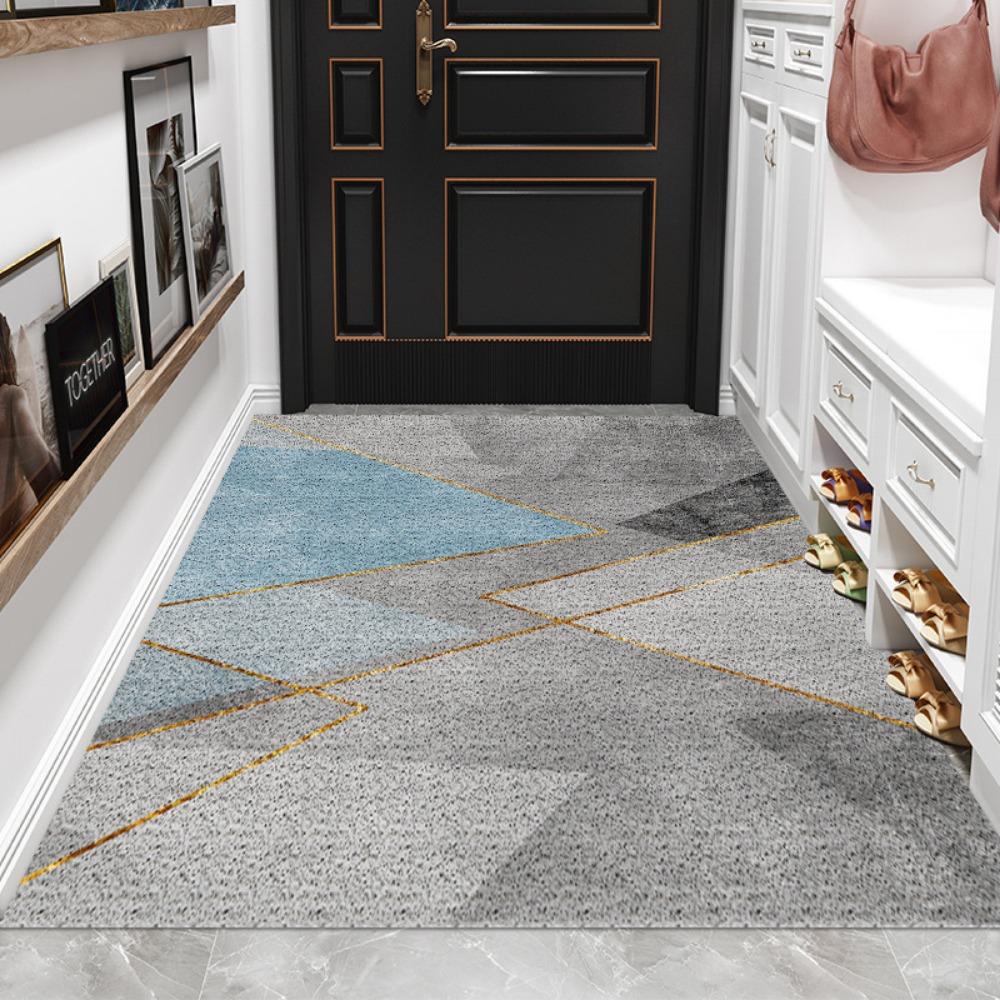 Simple Entry Can Be Cut Silk Ring Floor Mat Carpet Household Entrance Wear-resistant Pvc Mat