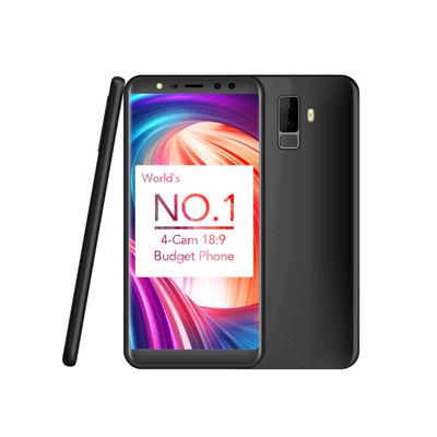 Quad Cam 18:9 Full Screen Mobile Phone Fingerprint 5.5 Inch HD 1280 * 640p 2GB+16GB WiFi GPS 2850mAh 3G WCDMA Smartphone