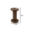 2 Pieces Empty Wooden Spools, 7.9 Cm.
