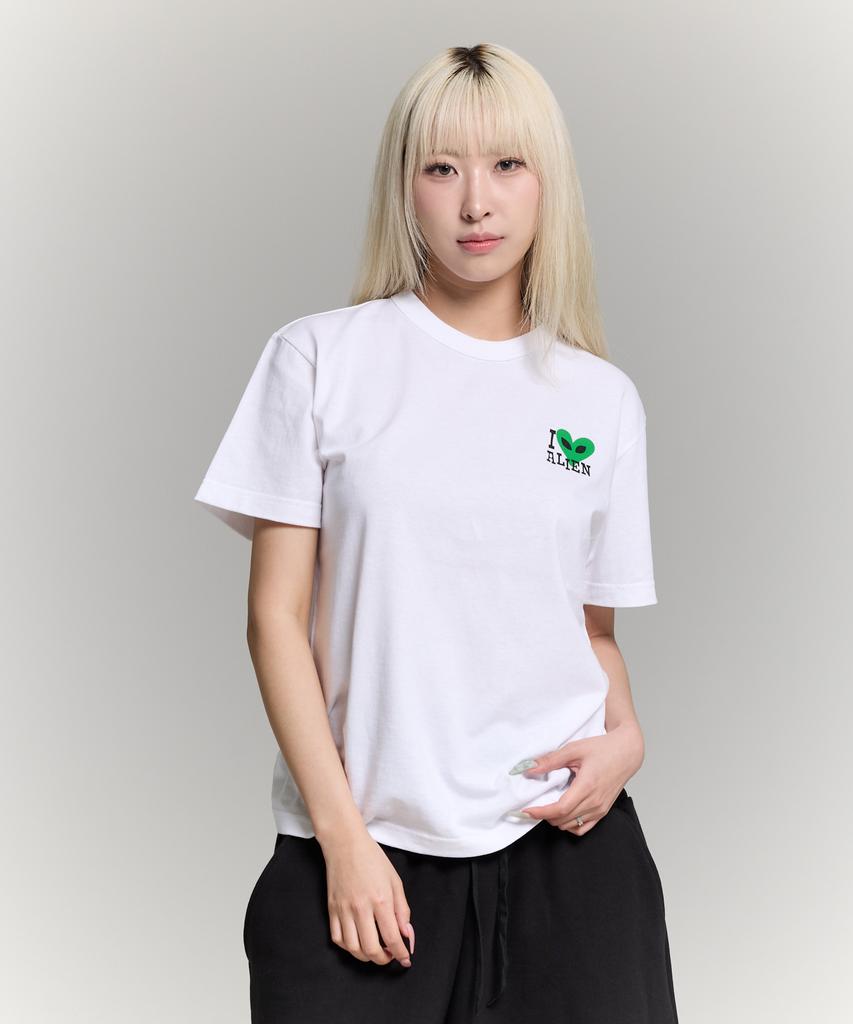 PHILIPPAKER Lovelyon Small Logo Short Sleeve T-Shirt White