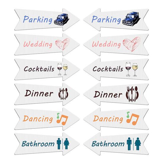 1Pc/5Pcs Blank Arrow Signs High Strength Weather Resistant DIY Widely Used Easy