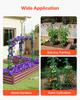 Garden Stakes, 50 Pack, 1170 Mm, Plastic Coated Metal Tomato Stakes, Garden Sticks for Plants Support, with Pointed End and Non-Slip Bumps for Growing