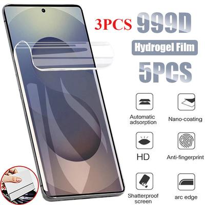 5 PIÈCES Film Hydrogel Pour Samsung S26 S25 S24 S23 S22 S21 S20 Ultra Plus Protecteur d'Écran Pour Samsung S25 Edge S24 S23 S21 FE Film