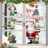 Magical Christmas Sticker Garden Face Blocking Gnomes Wall Decoration Stickers Window Sticker Glass Decal Festival Decor