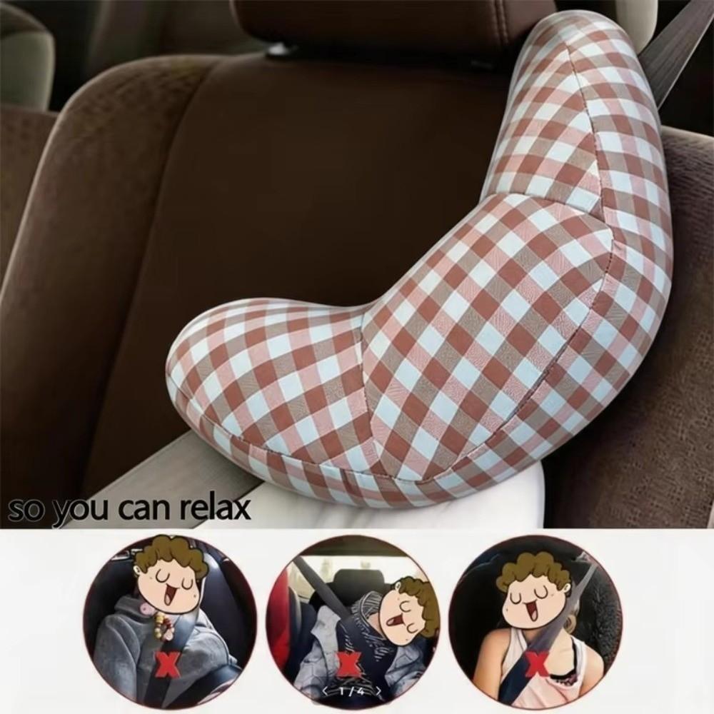 Adjustable Neck Support Pillow Stickable Travel Head Rest Kids Shoulder Pad  Car Travel