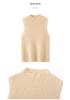 Pure Cashmere Slim-Fit Sleeveless Turtleneck Vest for Autumn/Winter