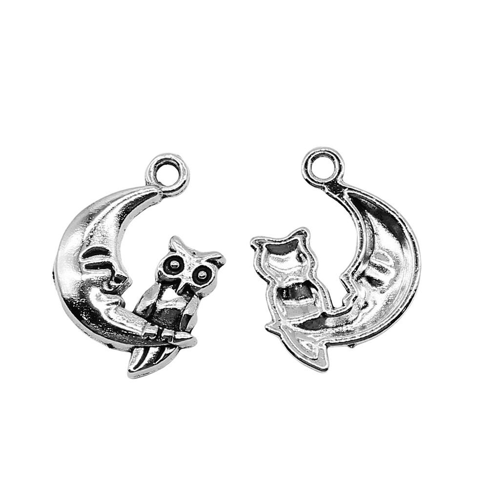 Owl Charms Mini Antique Alloy Pendants For Animal Themed Jewelry Making