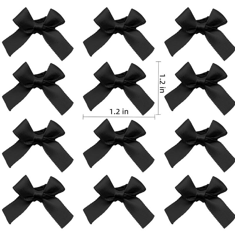30 Pcs Bow Knot Decorations, 2.5 inch Ribbon Bows for Gift Wrapping, Crafts, Wedding Party Decor, All-Purpose Small Satin Bows
