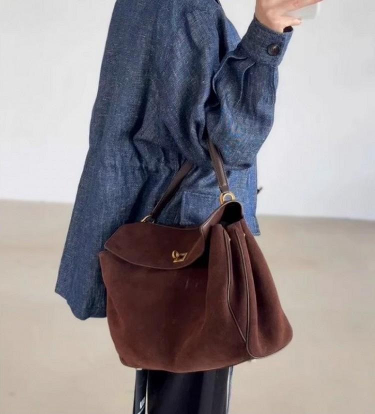 New Commuter Style Rodeobag Crossbody Leather Tote Bag Women's Bag Large Capacity Premium Underarm Bag