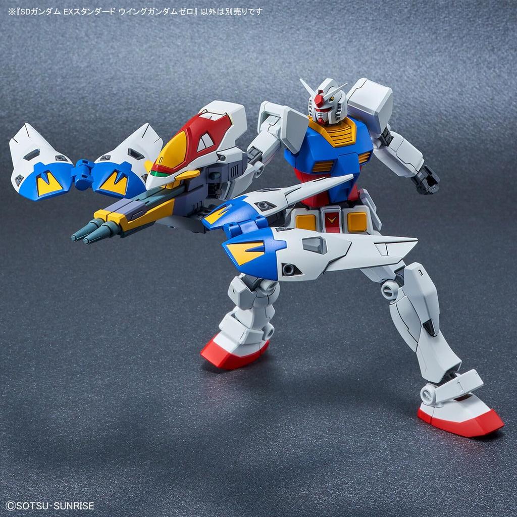 SD Gundam EX Standard Mobile Report Gundam W Wing Gundam Zero plastic model color-coded