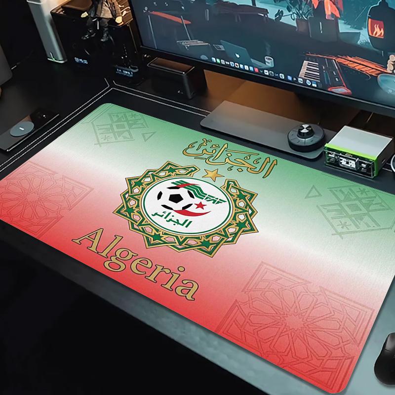 Algeria Football Color Mouse Pad Large Gaming Table Cushion Non-slip Laptop Tablet Big Mousepad XXL Mat Mini PC Playmat With Lock edge