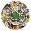 10/30/50pcs Fresh Natural Forest Plants Stickers Ins Style Graffiti Sticker Guitar Phone Water Bottle Cartoon Decals Decoration