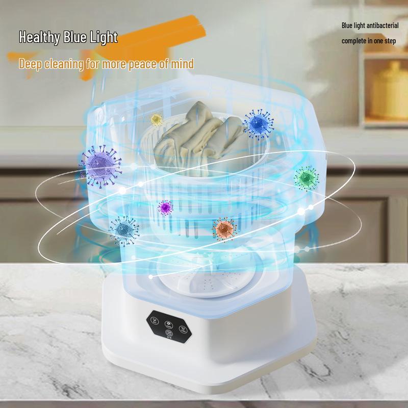Compact Folding Washer-Dryer for Baby Clothes and Socks