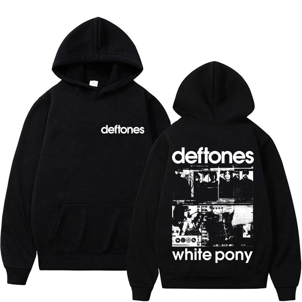 Rock Band Deftones White Pony Graphic Hoodie Men Women Hip Hop Alternative Heavy Metal Popular Streetwear Male Fashion Hoodies
