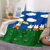 1pc Blanket - Miffy Print Design,Lightweight Blanket for Sofa,Bed- Soft &Warm,Gift for All Seasons
