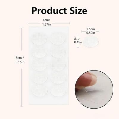 PM FABRICS 20 Count Earlobe Support Patches for Women – Ear Lobe Support for Earrings, Invisible Earring Supporter for Girls & Women, Prevent Sag
