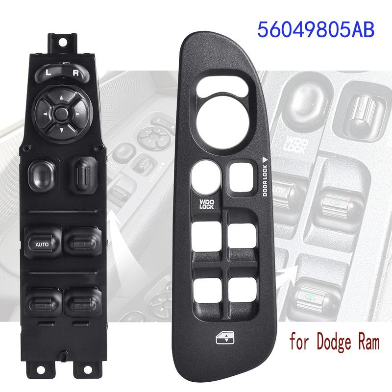 

Front Left Electric Window Switch with Bezel Panel for Dodge Ram 1500 2500 3500 Dodge Dakota Durango 56049805AB Car Accessories