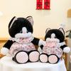 Dress Floral Cat Plush Toy Cartoon Animal Stuffed Doll Decoration Birthday Gift