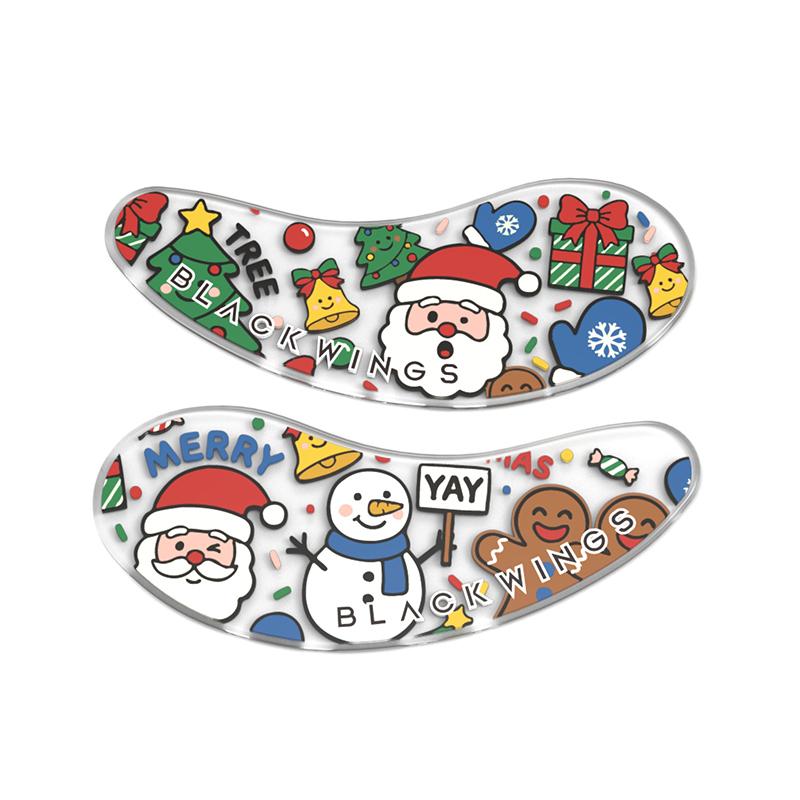 

Черные крылья 1 пара/6 пар силиконовых патчей для глаз подходят для темных кругов и отечности, многоразовая женская охлаждающая гелевая маска для глаз.