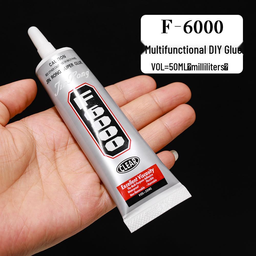 Jinrong F6000 Rhinestone & Mother-of-Pearl Jewelry Glue, 120ml - Universal DIY Craft Adhesive