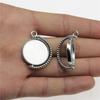 Hodí se pro kulatý 20mm skleněný kabošon Základní lůžko Podložka Bezel Doplňky Díly Chlapecké šperky Cool Dárky Pro