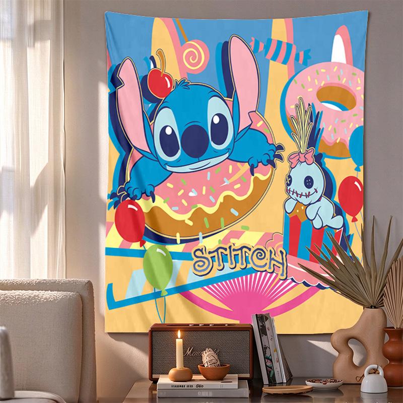 Stitch Art Pattern Tapestry Wall Hanging Boho Aesthetic Wall Blanket For Bedroom Living Room Dorm Home Wall Decor 1012122