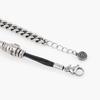 Black Hipster String Mixed Chain Bracelet (C2403AC1210_BK)