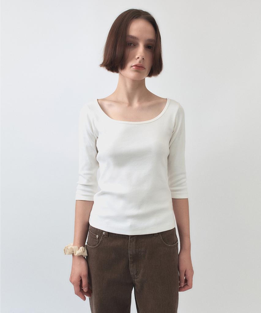 Simeteuligpeosenteu Feminine 2-Way Top / White