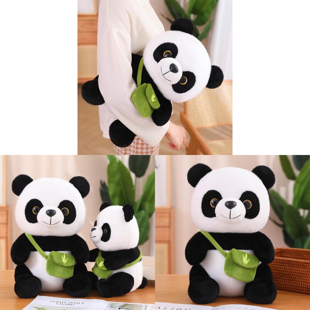Adorable Plush Panda Stuffed Toy Soft Fiber Cotton Realistic Panda Doll Gift For Kids