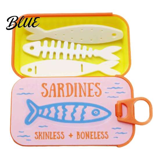 Retro Can Shape Jewelry Container Halloween Box 3D Printed Small Keepsake Box with Fish Decorative Gift for Women Shaped Holder Gothic Organizer