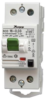 25 A type A ABB f202a-25//0,03 FI-disjoncteur 2p 30 mA