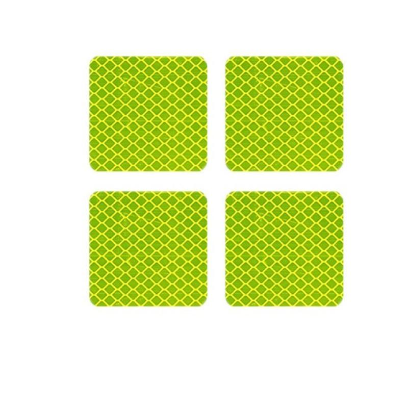 

Автомобиль Грузовик Бампер Светоотражающая Предупреждающая Полоса Ночное Вождение Езда Защитные Наклейки 5X5CM square piece желто-зеленый