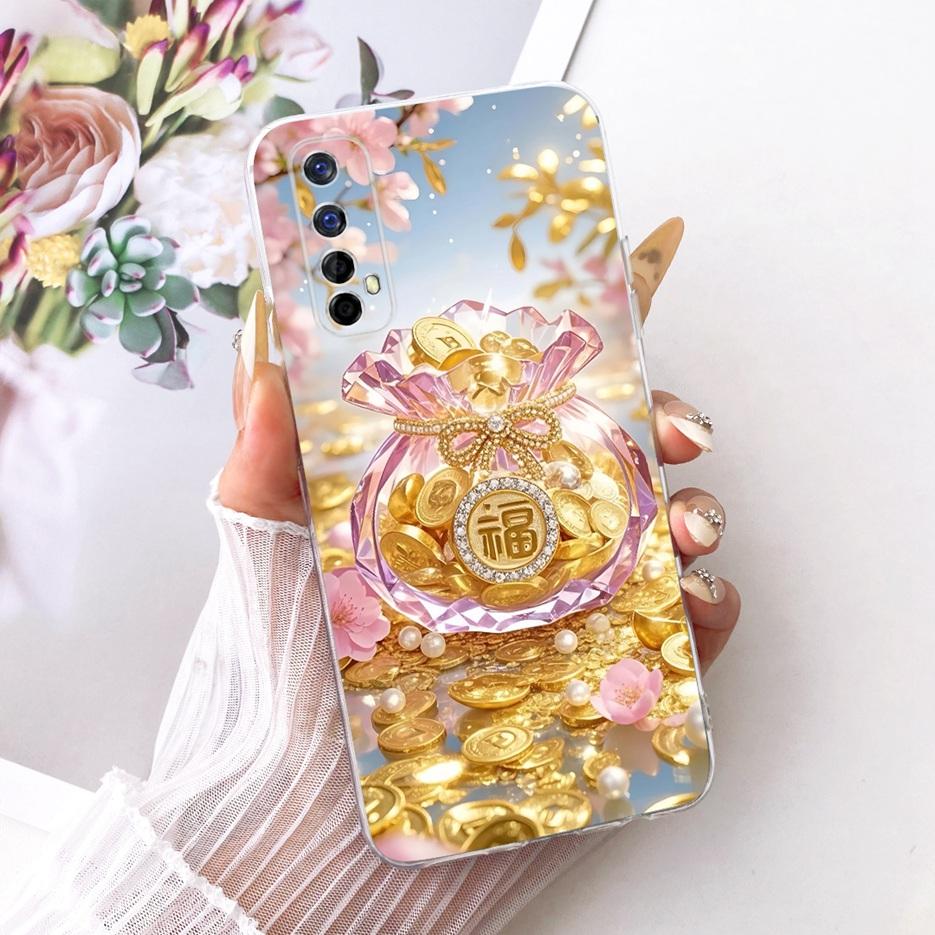 For Realme 7 Pro Case RMX2170 Luxury Butterfly Tree Painted Cover Soft Slim Phone Case For Realme 7 5G Realme7 4G RMX2155 Fundas
