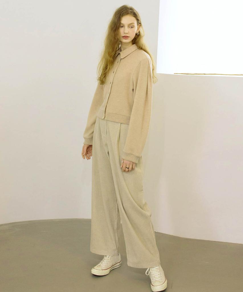 LARTIGENT Ltg1 One Tuck Pants(Beige)