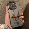 Personalized Graffiti Teddy Bear Phone For iPhone 16 15 14 13 12 11 Pro Max Shockproof Hard Matte Back Cover Case Funda