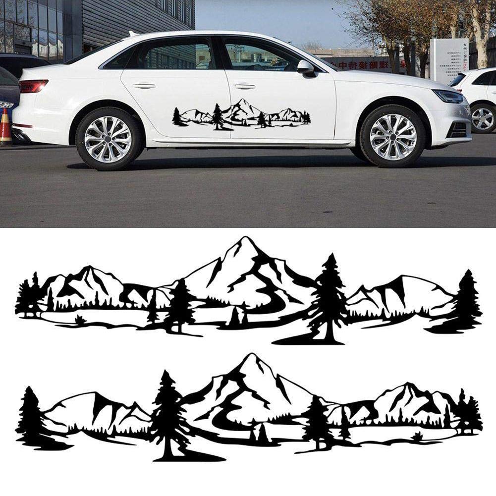 180*35CM naklejki samochodowe 2 szt./zestaw czarne akcesoria samochodowe