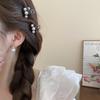 French Light Luxury New Mini Imitation Pearl Hair Claws For Women Temperament Versatile Fringe Clips Fashion Premium Accessories