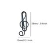 20 PCS Music Note Clip Creative File Clamp Paper Clip Bookmark Gold Paper Clip Metal Office Cute Binder Kawaii Stationery Clip