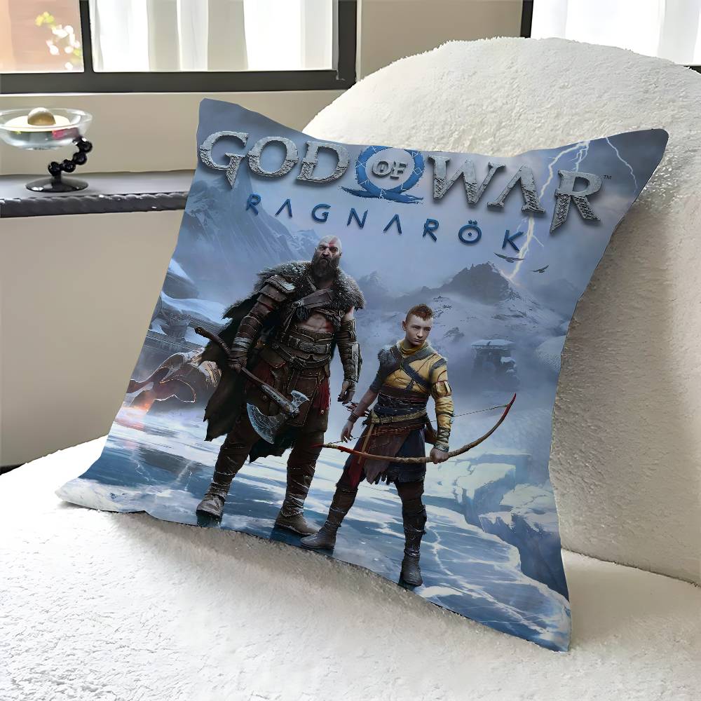 

G-God Of War Cushion Cover Car Throw Pillow Case For Sofa Car Christmas Gift 40x40cm 45x45cm 12x12Inch