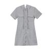 2025 Trendy Korean-Style Women's Summer Zipper Dress: Loose Casual Short-Sleeved Hooded Top