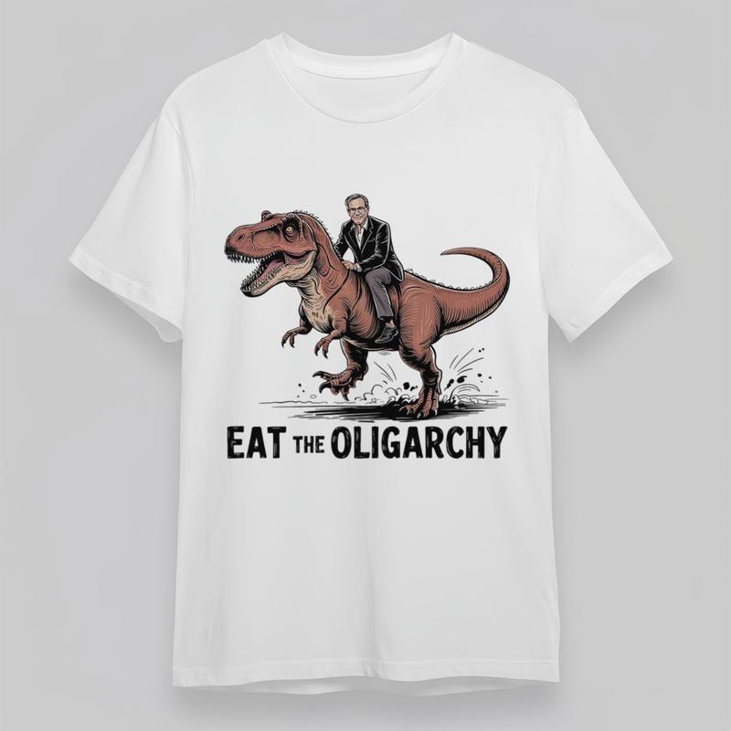 

Women s Plus Size Trend Classic T-Shirt Tyrannosaurus Rex Businessman Print Tee 2XL