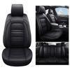 Universal 5-Seat PU Leather Car Seat Covers Full Set Front Rear Seat Cushion Anti-scratch Protection Four Season