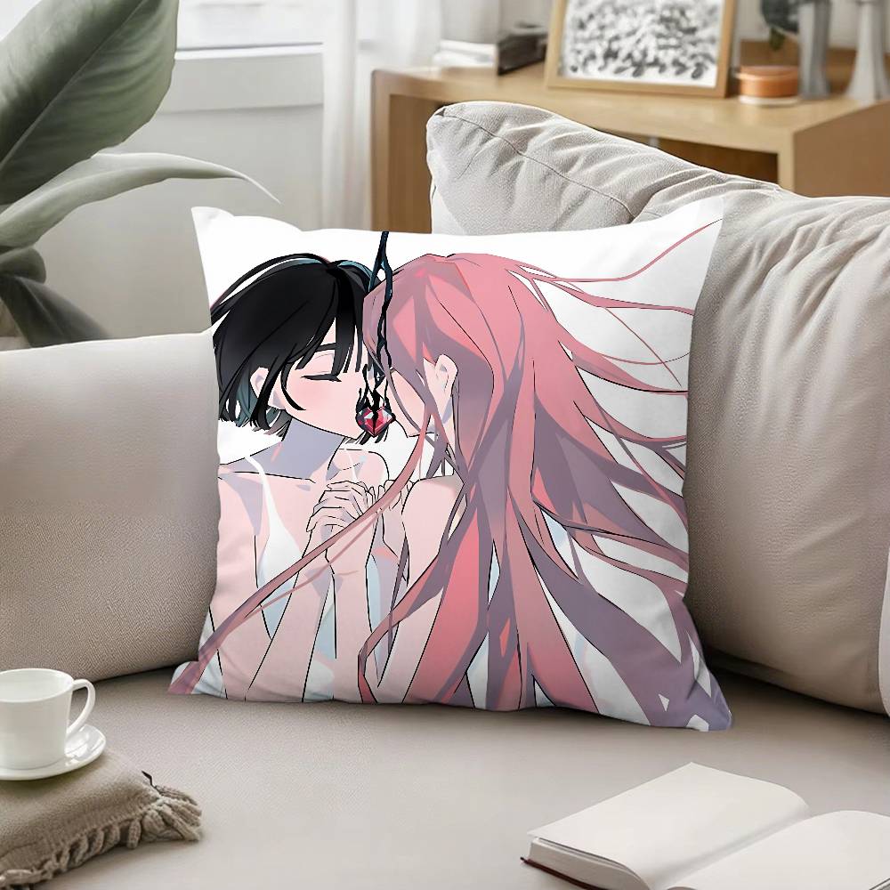 

Cute Love Mizi And Sua Pillow Case Cushion Cover Soft Cute Throw Pillow Case For Car Sofa Pillowcase Polyester With Zipper 16x16Inch