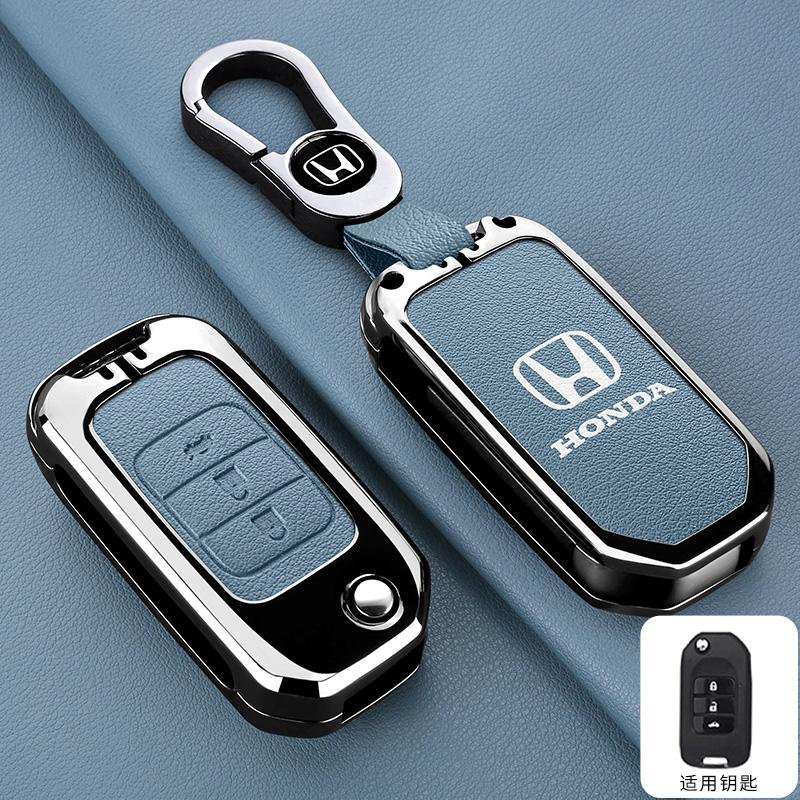 Zinc Alloy Car Flip Smart Key Case Cover Protection Shell For Honda Civic 4d 9th Gen 10 Accord XRV Life Jazz Crv Fit CR-V Crider
