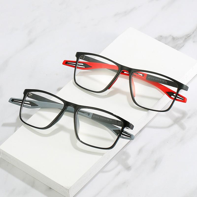 Kwadratowe okulary do czytania dla mężczyzn kobiety ultralekkie elastyczne oprawki TR90 okulary do starczowzroczności unisex okulary sportowe z blokadą niebieskiego światła