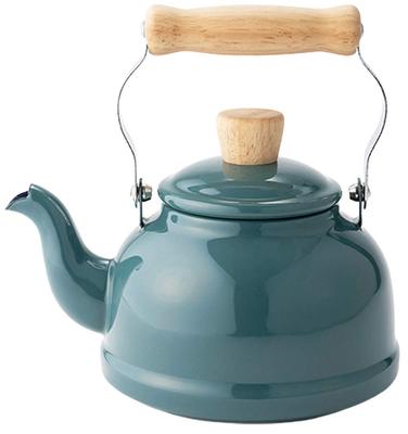 Fuji Emaille-Wasserkocher, rauchblau, Emaille, IH-kompatible Baumwolle, 1,6 l, CTN-1.6KSB