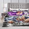 DBZ Vegeta Goku Blanket Out Of The Comic Fuzzy Funny Soft Throw Blanket for Coverlet Spring/Autumn,