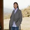 Less Long Sleeve Wool Blend Overcoat