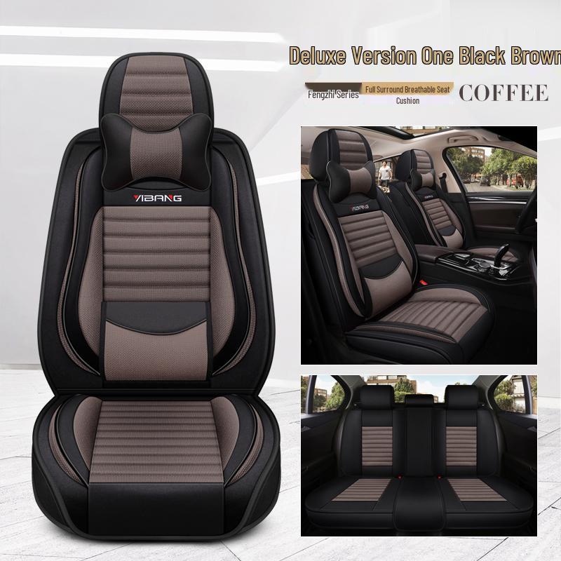 Four Seasons Full Coverage Linen Seat Covers for Geely GL, Emgrand EC7/GS, Binyue, Vision S1